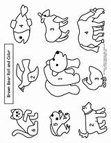 Bear Brown Coloring Eric Carle Pages Book Printables Printable Clipart Templates Template Animals Preschool Children Bears Colouring Print Color Story sketch template