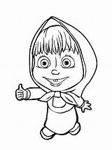 Masha Bear Coloring Pages Agree Color sketch template