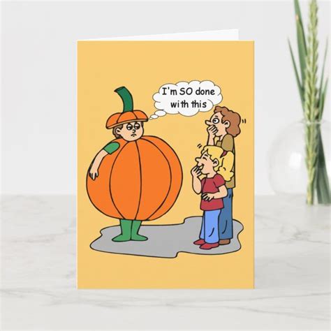Funny Halloween Card Zazzle Funny Halloween Cards Halloween Funny