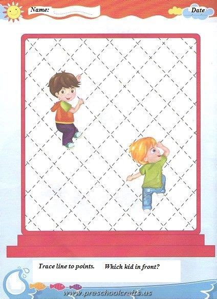 printable colored trace lines worksheets preschool