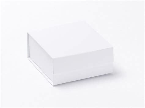 luxury white small folding gift box  jewellery packaging foldabox uk  europe