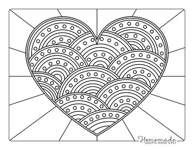 coloring book images  hearts art bonkers