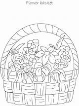 Coloring Flower Basket Pot Pages Printable Kids Decorative Patterns Popular Embroidery Library Studyvillage Choose Board Coloringhome Codes Insertion Easter sketch template