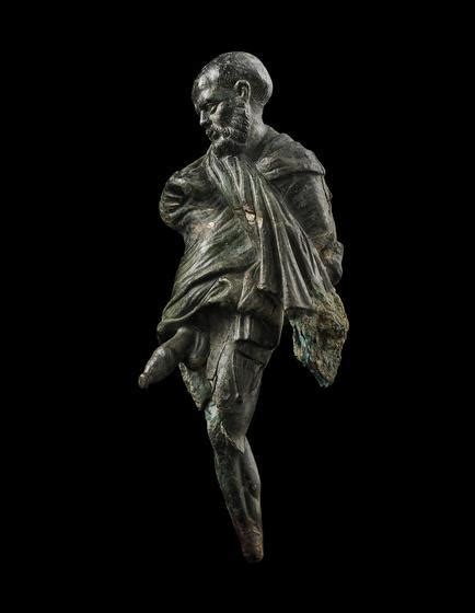 ancient  medieval  slightly  history roman bronze figure