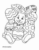 Easter Coloring Pages Bunny Eggs Rabbit Lot Cute Colouring Getdrawings Games Color Happy Netart Printable sketch template