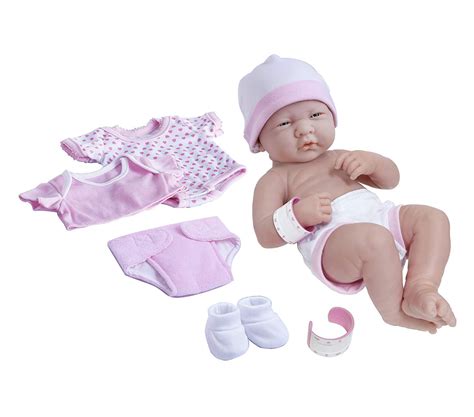 jc toys   vinyl la newborn originalrealistic baby doll pink