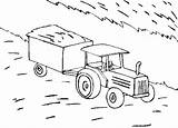 Coloriage Remorque Tracteur Agricole sketch template