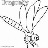Dragonfly Coloringfolder sketch template