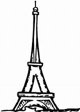 Tower Eiffel Drawing Coloring Easy Tokyo Pages Clipart Paris Ghoul Clipartmag Getdrawings sketch template