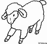 Mouton Sheep sketch template