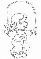 Coloring Pages Rope Jump sketch template