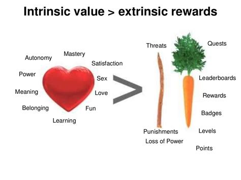 intrinsic  extrinsic rewards