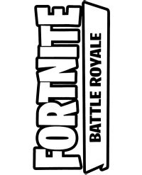 vivid fortnite logo coloring page topcoloringpagesnet