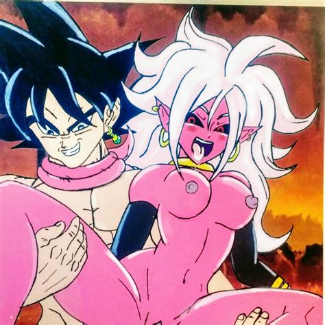 Rule 34 1male Android 21 Black Hair Body Swap Breasts