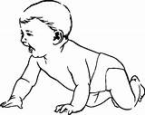 Crawling Baby Coloring Drawing Pages 479px 66kb Drawings Getdrawings sketch template