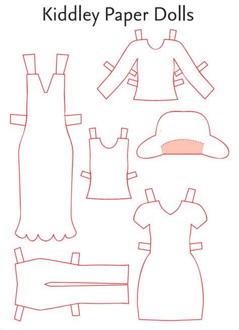 printable paper doll templates  image