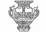 Disegno Vase Wikinger Malvorlage Vichingo Colorear Vasi Etruschi Jarrones Jarrón Stampare Jarron sketch template