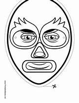 Mask Masks Luchador Coloring Printable Pages Color Wrestler Mexican Colouring Birthday Wrestling Turning Template 9th Choose Board Einstein Wrestlers Libre sketch template