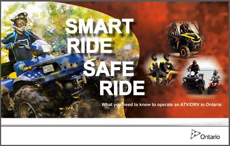 smart ride safe ride publications ontario