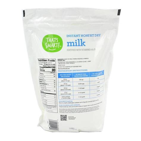 smart instant nonfat dry milk hy vee aisles  grocery