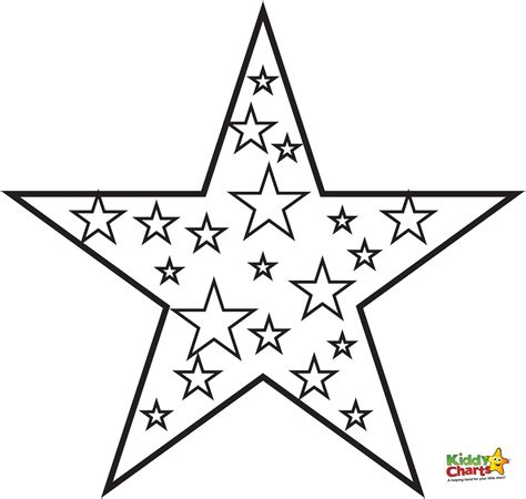 star colouring images