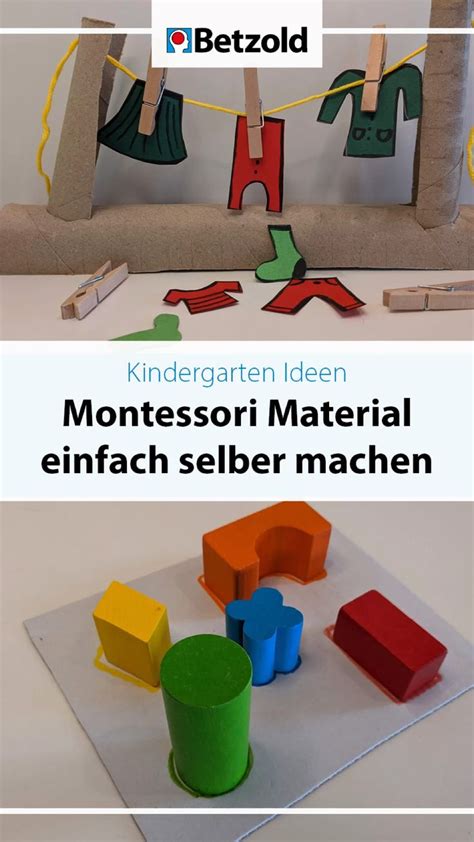 montessori materialien einfach selber machen spielideen fuer kinder