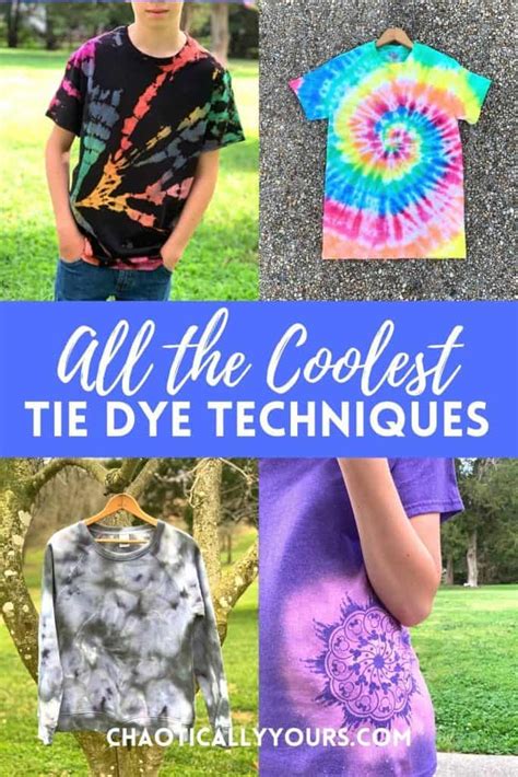tie dye techniques chaotically