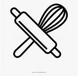 Baking Rolling Tools Coloring Whisk Clipart Transparent Clipartkey sketch template
