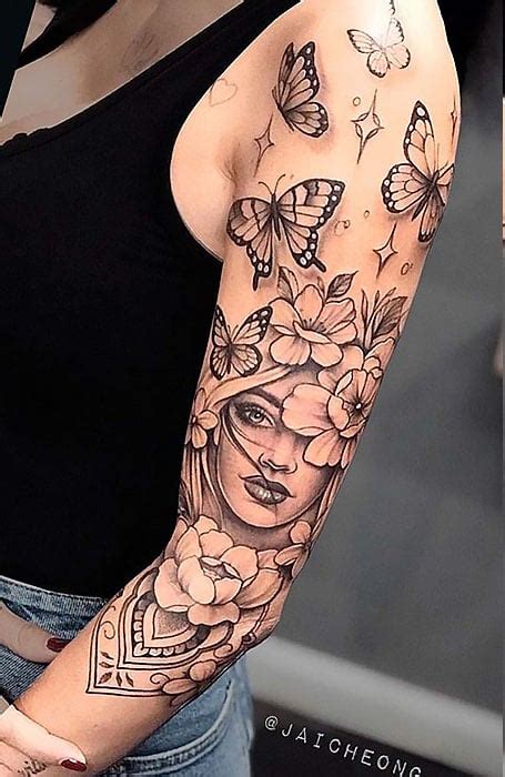 aggregate    womens butterfly sleeve tattoos latest