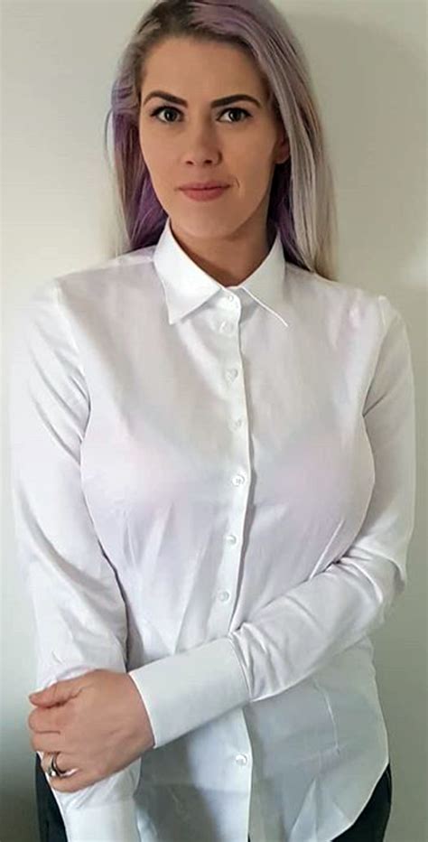 Pin By Great On Button Up White Shirts Women Pretty Blouses Classy