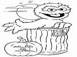 Oscar Grouch Coloring Pages Sesame Street Halloween Getcolorings Award Printable Getdrawings Drawing Color sketch template