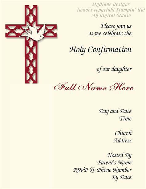 confirmation invitation template