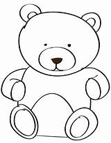 Teddy Bear Coloring Pages Colouring Drawing Printable Print Kids Outline Baby Color Bears Template Sleeping Simple Book Clipart Paper Getdrawings sketch template