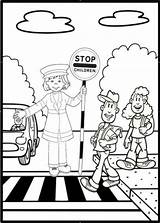 Safety Coloring Road Kids Crossing Zebra Colouring Traffic Choose Board Pages Drawing Child sketch template