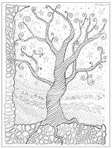 Coloring Pages Tree Adult Trees Adults Book Mandala Printable Colouring Books Christmas Life Branches Color Sheets Getdrawings Doodle Drawings Getcolorings sketch template