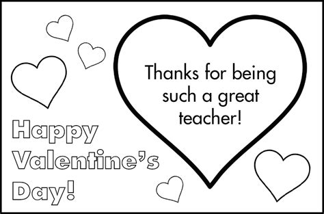 printable valentines day cards  teachers
