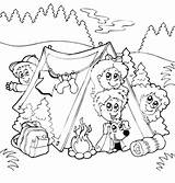 Camping Summer Coloring Pages Reading Printable Theme Camp Kids Preschoolers Getcolorings Getdrawings Color Sheets Colorings Progr sketch template