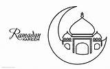 Ramadan Kareem Coloring Pages Printable Kids Adults sketch template