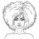 Negra Desenhos Negras Afro Colorir Mulher Consciência Bonecas Cabelo Mulheres Africano Avatars Eliane 123rf Shareasale sketch template