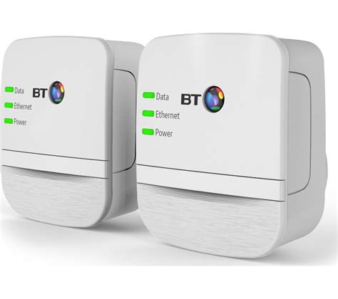 bt broadband extender  powerline adapter kit twin pack fast delivery currysie