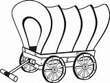 Coloring Pioneer Comments Wagon sketch template