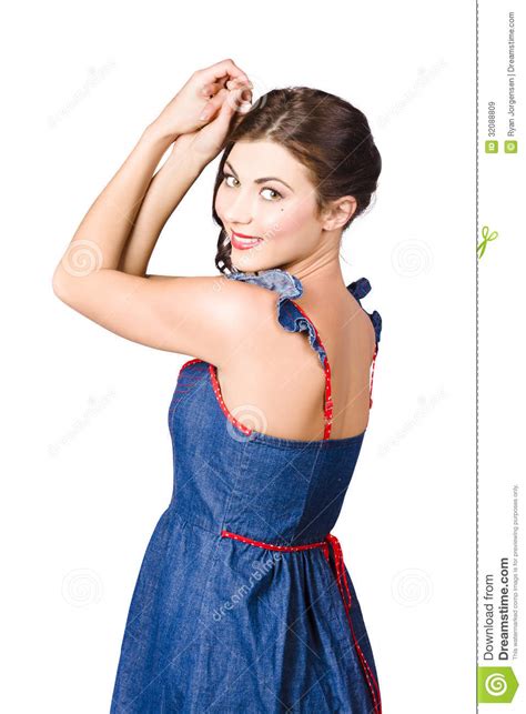 beautiful pin up woman rockabilly retro fashion royalty free stock images image 32088809