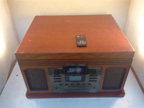 crosley turntable cd recorder amfm radio crc  remote ebay