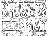 Showers April Coloring Pages Flowers May Bring Shower Color Getcolorings Printable Getdrawings sketch template