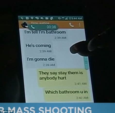 orlando pulse club shooting victim sent terrified text to his mother daily mail online