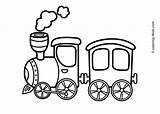 Train Cartoon Cars Coloring Clipartmag Transportation sketch template