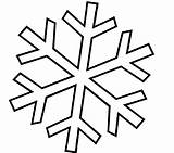 Snowflake Coloring Winter Line Clipart Snowflakes Pages Library Clip Christmas sketch template