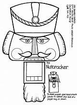 Nutcracker Puppet Bag Pages Coloring Christmas Printable Noisette Casse Template Paper Drawing Nut Lego Puppets Noel Crafts Pantin Nutcrackers Thème sketch template