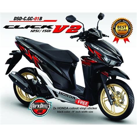 variant  stock decals  honda click game changer version