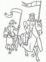 Caballeros Medievales sketch template